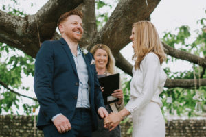 outdoor humanist wedding