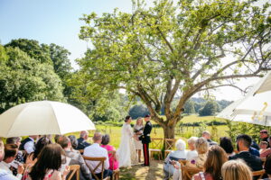 outdoor humanist wedding