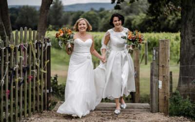 Real Wedding: Caroline & Erika’s Intimate Outdoor Garden Ceremony & Vineyard Wedding Celebration